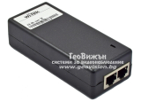 Wi-Tek WI-POE55-48V: 1 портов Hi-PoE инжектор за захранване на IP камери с 1 x 10/100/1000 Mbps PoE порт + 1 x 10/100/1000 Mbps uplink порт, DC52V - до 60 W