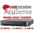 8 канален бюджетен 4K AcuSense цифров видеорекордер HIKVISION iDS-7208HUHI-M1/E(E). Поддържа 8 HD-TVI камери до 8 MPX + 8 IP камери до 8 MPX. С Audio Over Coaxial