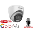 HD-TVI/AHD/CVI/CVBS камера HIKVISION DS-2CE72KF0T-LFS: 5 MPX, Hybrid Light комбинирано бяло LED осветление ColorVu и инфрачервено осветление до 40 метра, микрофон с Audio Over Coaxial, обектив 2.8 mm