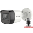 HD-TVI/AHD/CVI/CVBS корпусна камера HIKVISION DS-2CE16D0T-ITFS: 2 MPX 1920x1080, инфрачервено осветление до 30 метра, обектив 3.6 mm, вграден микрофон с Audio Over Coaxial