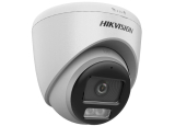 HD-TVI/AHD/CVI/CVBS камера HIKVISION DS-2CE72KF0T-LFS: 5 MPX, Hybrid Light комбинирано бяло LED осветление ColorVu и инфрачервено осветление до 40 метра, микрофон с Audio Over Coaxial, обектив 2.8 mm