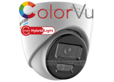 Мрежова IP камера HIKVISION DS-2CD1327G2H-LIU: 2 MPX, със Smart Hybrid Light комбинирано бяло LED осветление ColorVu и инфрачервено осветление до 30 метра, вграден микрофон, обектив 2.8 mm