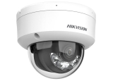 Мрежова IP камера HIKVISION DS-2CD2163G2-LIS2U: 6 MPX, със Smart Hybrid Light комбинирано ColorVu и инфрачервено осветление до 30 метра, AcuSense технология, обектив 2.8 mm, с вграден микрофон