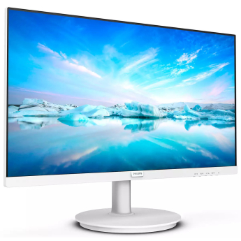 Монитор PHILIPS 271V8AW/00: размер на екрана 27" - 68.6 см. резолюция FullHD 1080p 1920x1080 при 75 Hz, IPS панел, HDMI и VGA видео входове. С вградени високоговорители