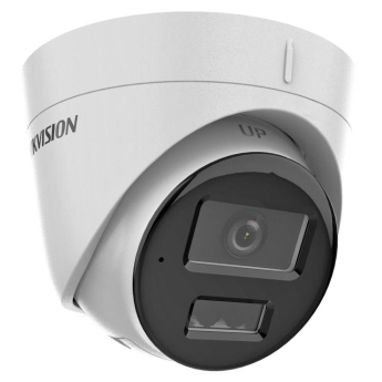 Мрежова IP камера HIKVISION DS-2CD1343G2-LIU: 4 MPX, със Smart Hybrid Light комбинирано бяло LED осветление ColorVu и инфрачервено осветление до 30 метра, вграден микрофон, обектив 2.8 mm