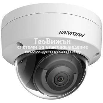 Мрежова IP камера HIKVISION DS-2CD3121G2-ISF: 2 MPX, обектив 2.8 mm, инфрачервено осветление до 40 метра, вандалоустойчива, вграден микрофон, слот за MicroSD карта памет