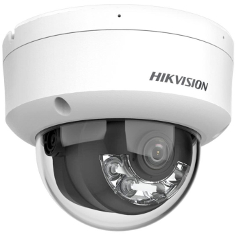 Мрежова IP камера HIKVISION DS-2CD2163G2-LIS2U: 6 MPX, със Smart Hybrid Light комбинирано ColorVu и инфрачервено осветление до 30 метра, AcuSense технология, обектив 2.8 mm, с вграден микрофон