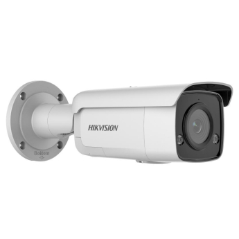 Мрежова IP камера HIKVISION DS-2CD2T46G2-ISU/SL(C): 4 MPX, AcuSense алгоритми, инфрачервено осветление до 60 метра, обектив 4 mm, микрофон, алармена светлина и говорител