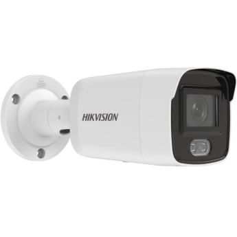 Мрежова IP камера HIKVISION DS-2CD2027G2-LU(C): 2 MPX, AcuSense алгоритми, ColorVu технология с БЯЛО LED осветление до 40 метра, обектив 2.8 mm, микрофон